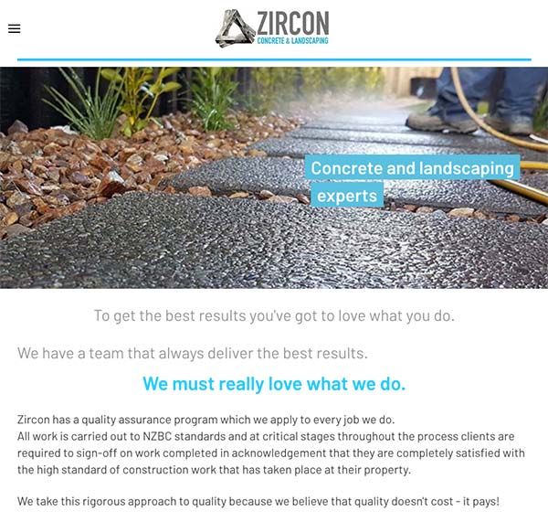 Zircon Concrete &amp; Landscaping